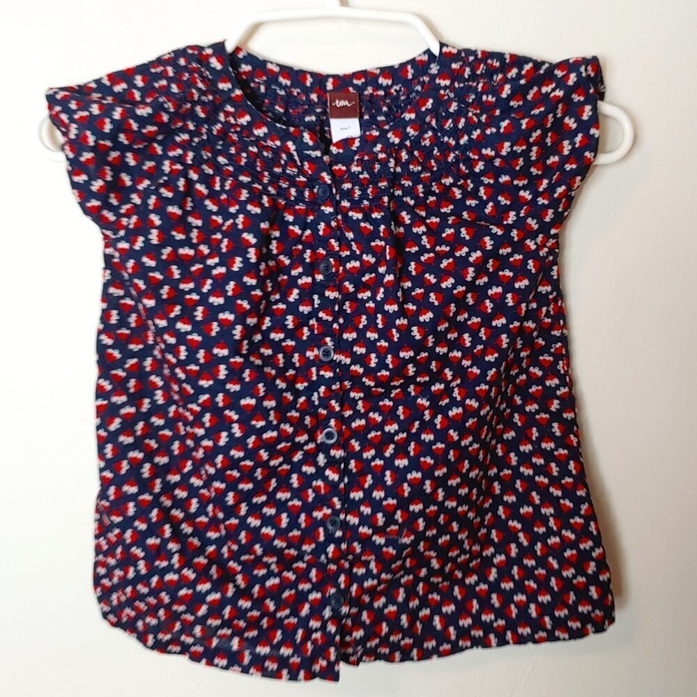 TEA Children's Floral Top Sz 7